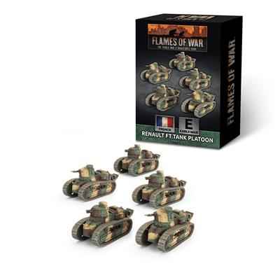 Flames of War - Renault FT Stridsvagnspluton (x5)