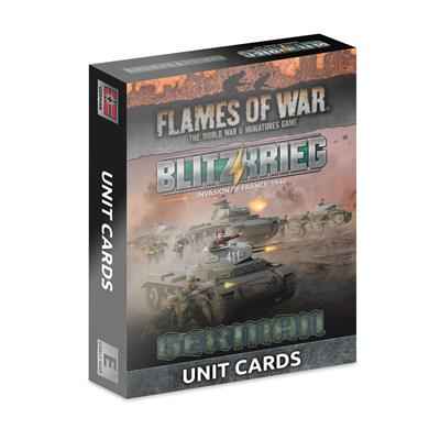 Flames of War - Blitzkrieg Tyska Enhetskort (42 kort) - Begränsad Upplaga