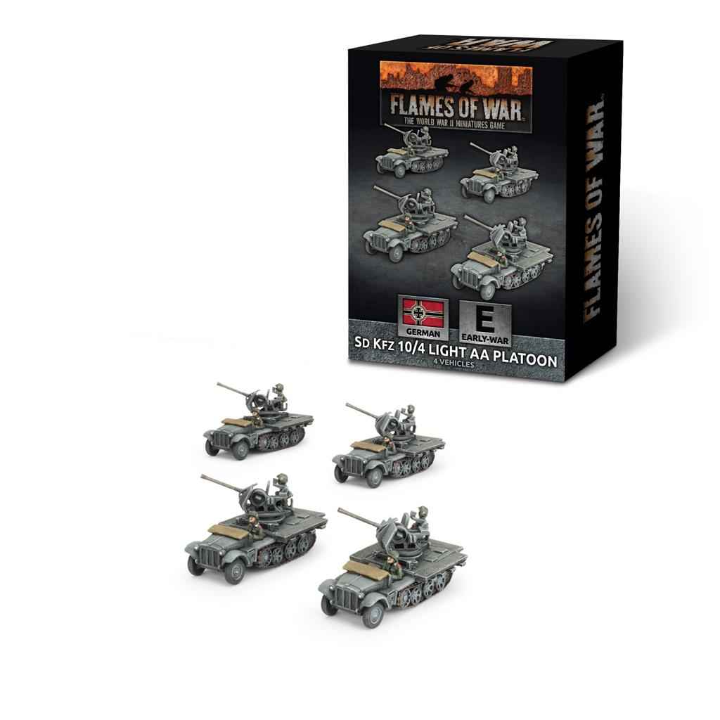 Flames of War - Sd Kfz 10/4 (2 cm) Lätt Luftvärnspluton (x4)