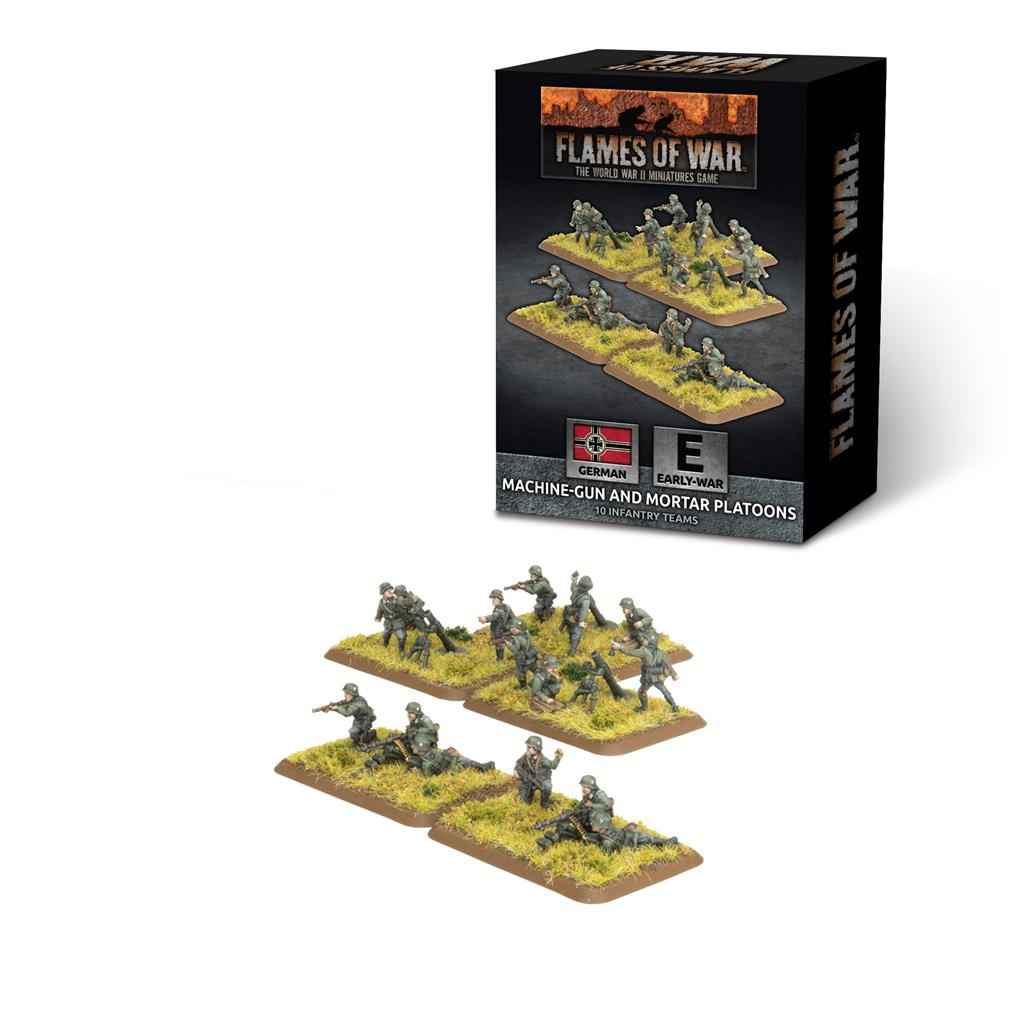 Flames of War - Kulspruta och Granatkastarplutoner (Tidiga, Plast)