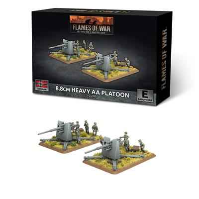 Flames of War - 8,8 cm Tung Luftvärnskompaniet (Tidigt skede) (2 plastkanoner)