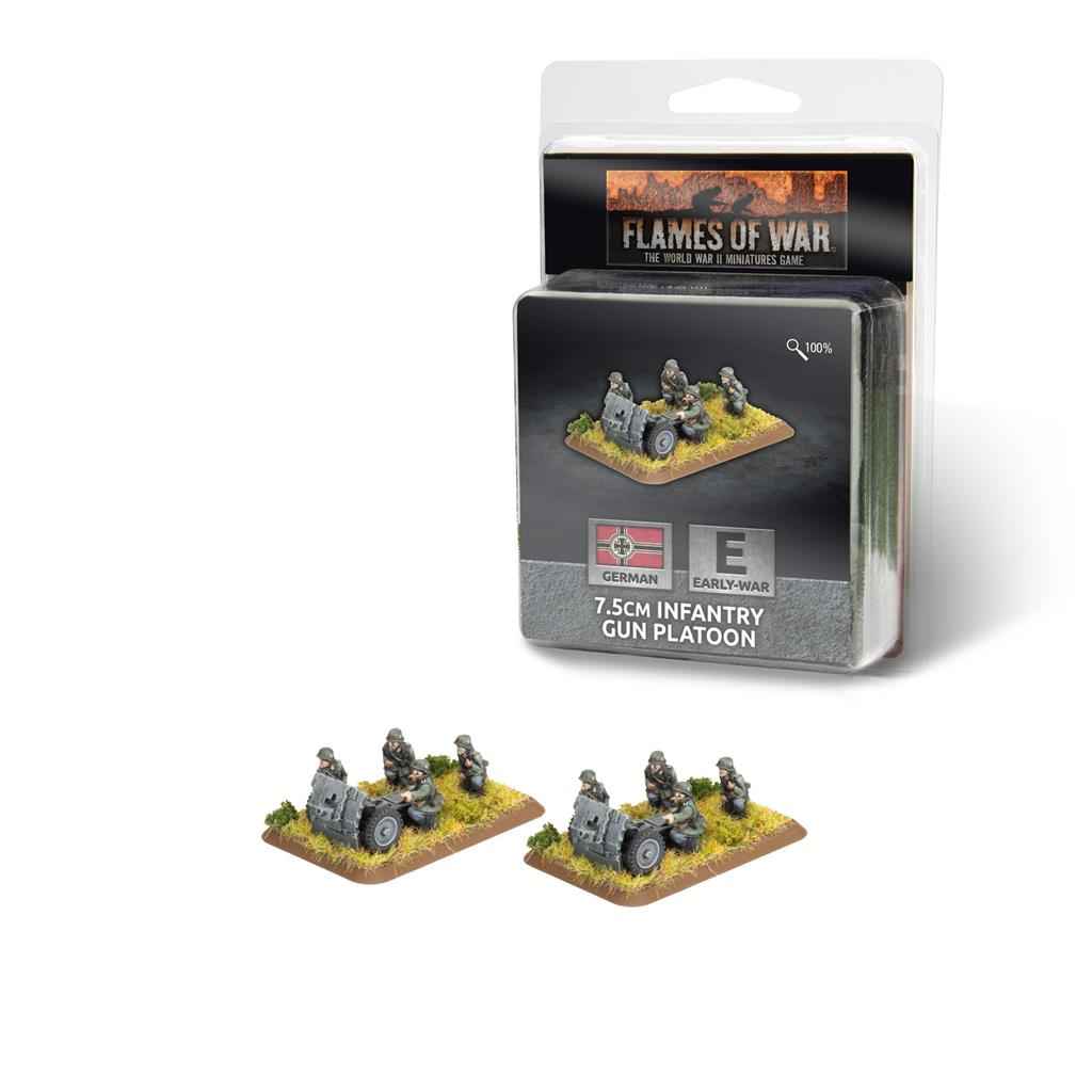 Flames of War - 7,5 cm Infanteri Kanon Pluton (2 kanoner)
