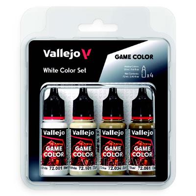 Vallejo - Game Color / 4 Paints - White Paint Set