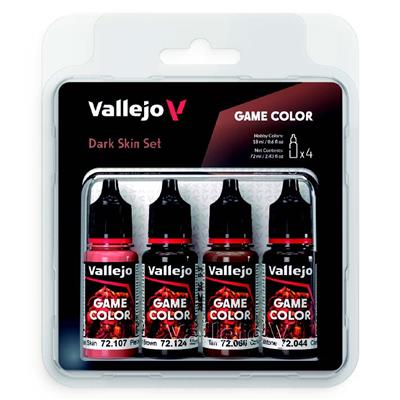 Vallejo - Game Color / 4 Paints - Dark Skin Set