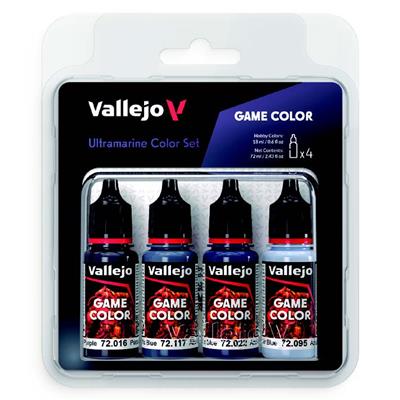 Vallejo - Game Color / 4 Paints - Ultramarine Paint Set