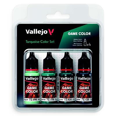 Vallejo - Game Color / 4 Paints - Turquoise Paint Set