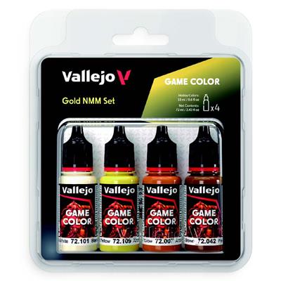 Vallejo - Game Color / 4 Paints - Gold NMM Set