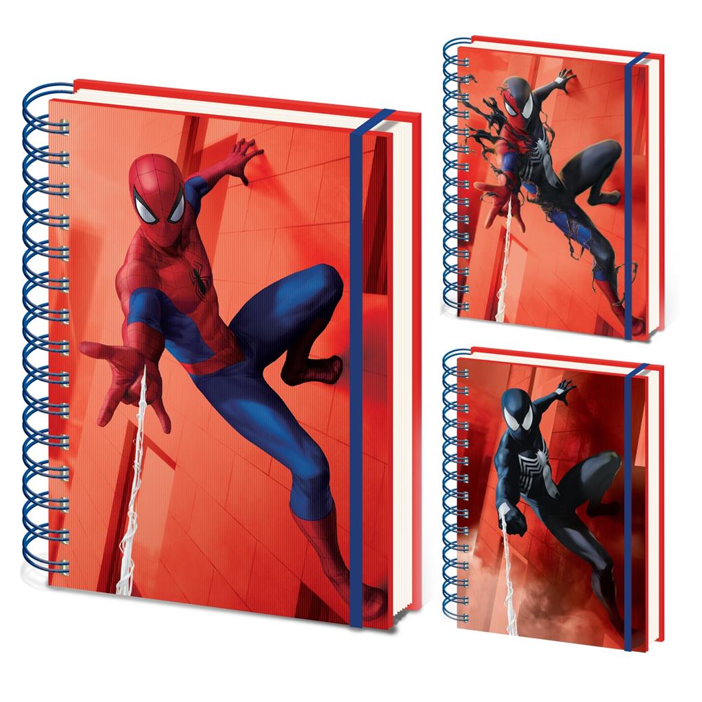 SPIDER-MAN (MÖRK TRANSFORMATION) A5 3D LENTIKULÄRT Anteckningsblock