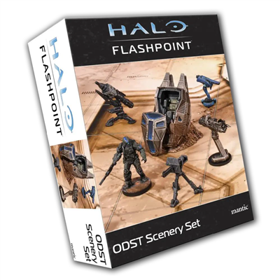 Halo: Flashpoint - ODST Scenery Set - Spelmiljöset med ODST Drop Pod och Tornvapen