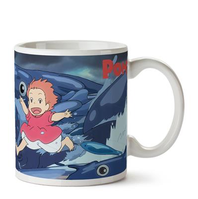 Ponyo on the Cliff - Mug Ghibli 10 - Waves