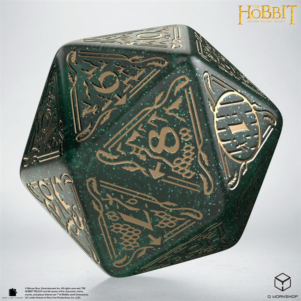 The Hobbit Spindown D20 - Verdant TCG Jumbo Die