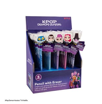 Display med 30 pennor och suddgummin – K-Pop Demon Hunters