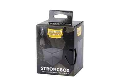 Dragon Shield Strongbox - Klar Svart Låda för Korthantering