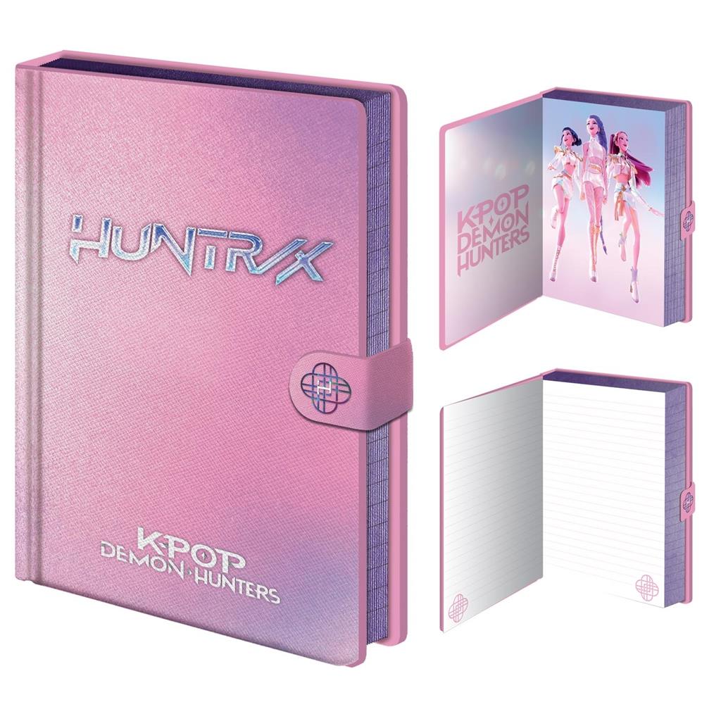 K-POP DEMON HUNTERS (IRRIDESCENT) PREMIUM Notebook with Belt