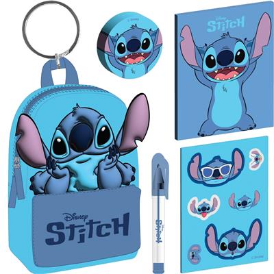 STITCH (CORE BLUE) MINI STUFFED Backpack Keychain