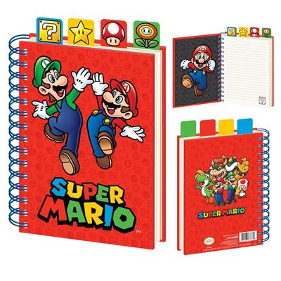 SUPER MARIO (Föremål) A5 Spiralbunden Projektbok (CF-version)