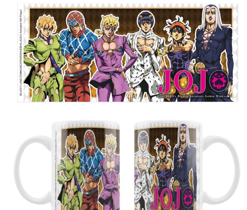 JoJo’s Bizarre Adventure: Golden Wind - Mugg - Huvudkaraktärer