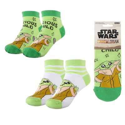 Star Wars: The Mandalorian - Grogu 2-pack korta strumpor (EU38-45)