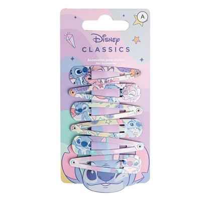 Disney - Stitch - Hårklämmor 6-Pack