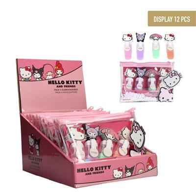 Hello Kitty - Set med 4 Markörer