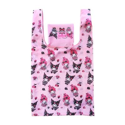 Kuromi & My Melody - Foldable Shopping Bag - Pink Black Party Series