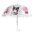Kuromi & My Melody - Transparent paraply med käppskaft - Pink Black Party Series