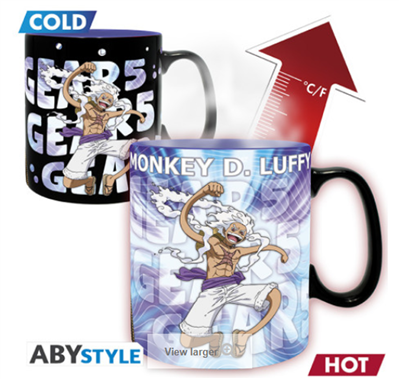 One Piece - Heat Change Mug 460 ml - Monkey D. Luffy - Gear 5th
