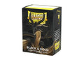 Dragon Shield Sleeves - Standardstorlek - Matte Dual - Black & Gold (100 sleeves)
