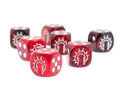 Conquest - First Blood Logo on Dark Red/Black Marbled Dice - 24 per pack