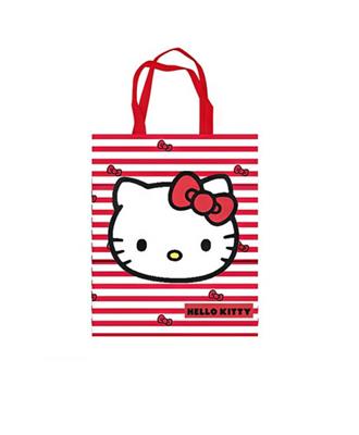 Hello Kitty - Tote Bag - Red and White Stripes