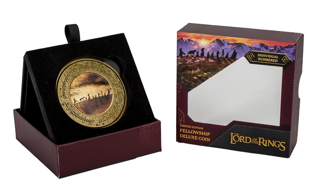 The Lord Of The Rings - Collectable Deluxe Coin with Display Stand - The Fellowship