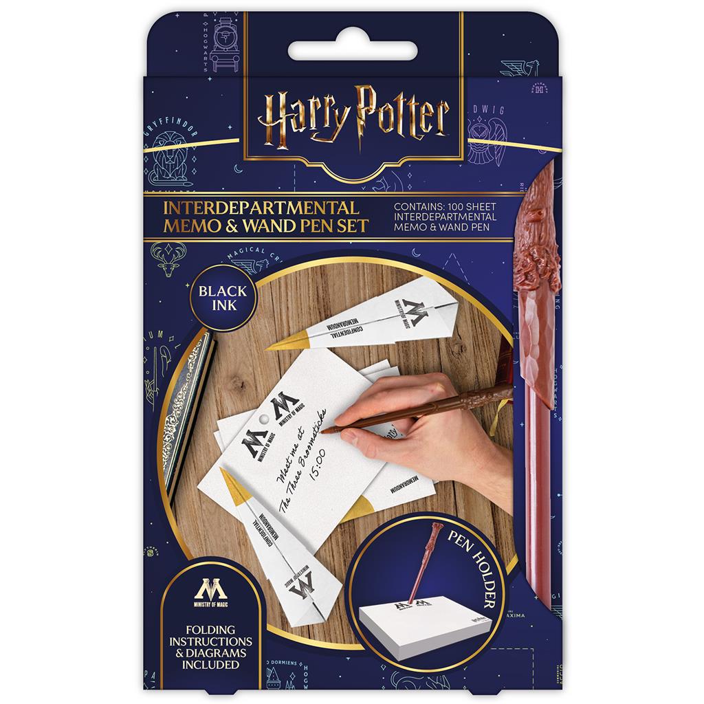 Harry Potter - Anteckningsblock & penna med trollstav