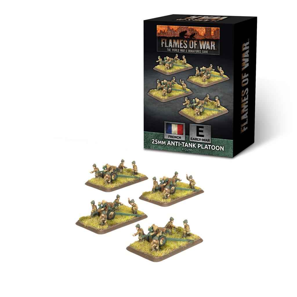 Flames of War - Hotchkiss 25 mm Anti-tank Pluton (4 kanoner)