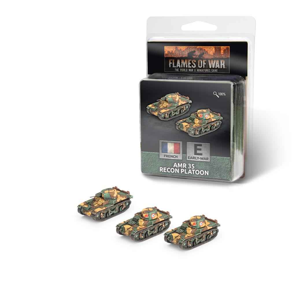 Flames of War - Renault AMR 35 Spårningspluton (x3)