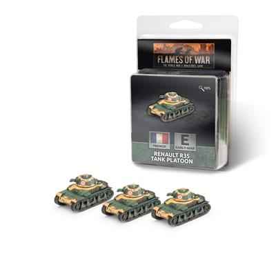 Flames of War - Renault R-35 Stridsvagnspluton (x3)