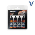 Vallejo True Metallic Metal Forged Red Paint Set (4)
