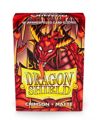 Dragon Shield Små Sleeves - Japansk Matt Crimson (60 Sleeves) Arcane Tinmen