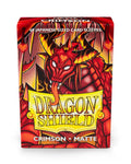 Dragon Shield Små Sleeves - Japansk Matt Crimson (60 Sleeves) Arcane Tinmen