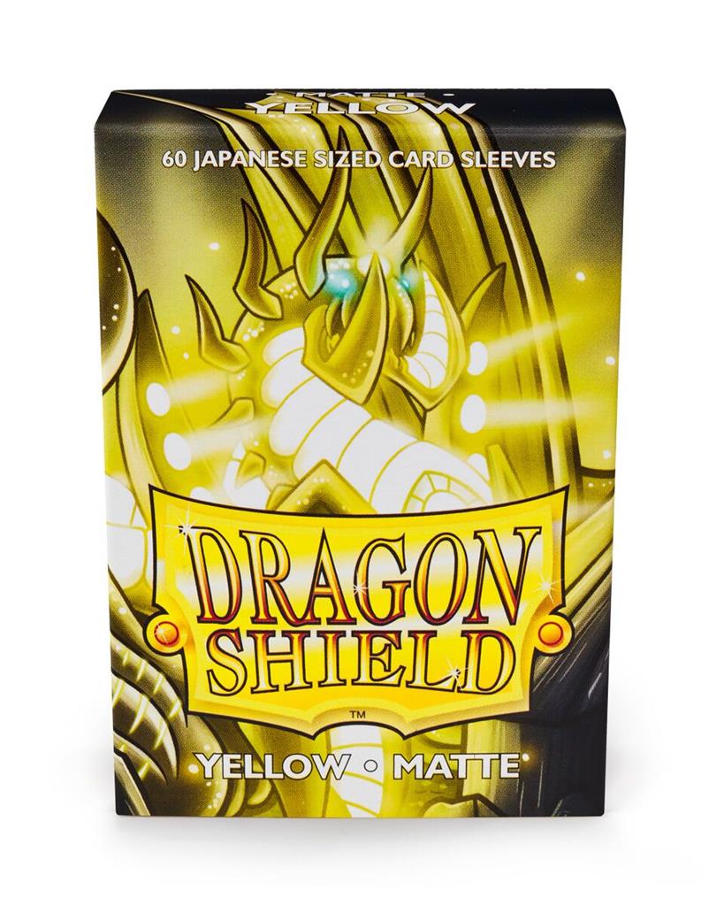 Dragon Shield Small Sleeves - Japansk Matt Gul (60 Sleeves) Arcane Tinmen