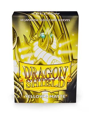 Dragon Shield Small Sleeves - Japansk Matt Gul (60 Sleeves) Arcane Tinmen