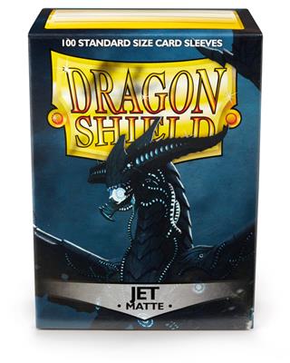 Dragon Shield Standard Sleeves - Matte Jet (100 Sleeves) Arcane Tinmen