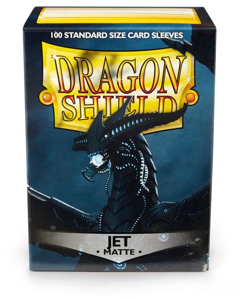 Dragon Shield Standard Sleeves - Matte Jet (100 Sleeves) Arcane Tinmen