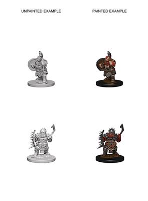 Pathfinder Deep Cuts - Dwarf Male Barbarian Miniatures WizKids/NECA
