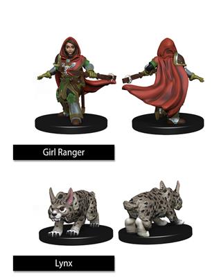 WizKids Målad Miniatyr: Flicka Ranger & Luchs WizKids/NECA
