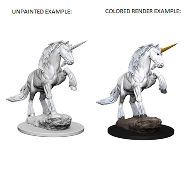 Pathfinder Battles Deep Cuts: Unicorn - Omålade Miniatyrer