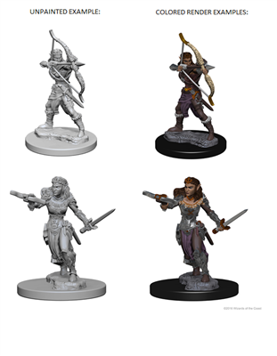 D&D Nolzur's Marvelous Unpainted Miniatures - Elf Female Ranger WizKids/NECA