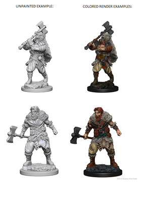 D&D Nolzur’s Marvelous Miniatures: Human Male Barbarian WizKids/NECA
