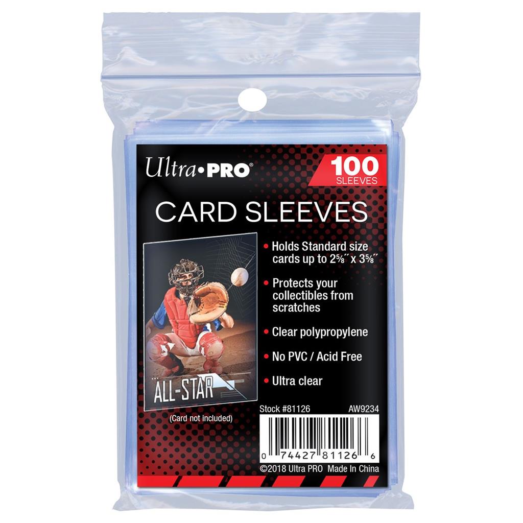 UP - Standard Sleeves - Regular Soft Card (100 Sleeves) Ultra Pro