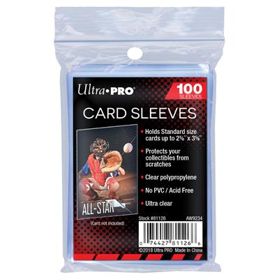 UP - Standard Sleeves - Regular Soft Card (100 Sleeves) Ultra Pro
