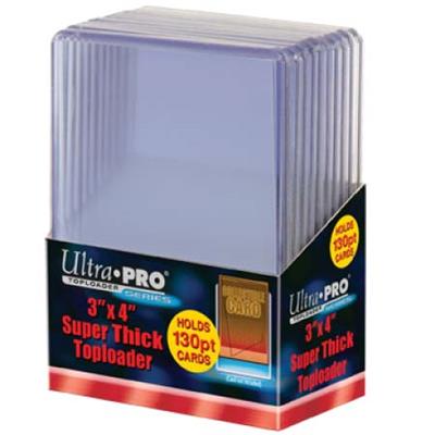 UP - Toploader - 3" x 4" Super Thick 130PT (10 stycken) Ultra Pro